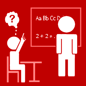 raise finger: to ask a question